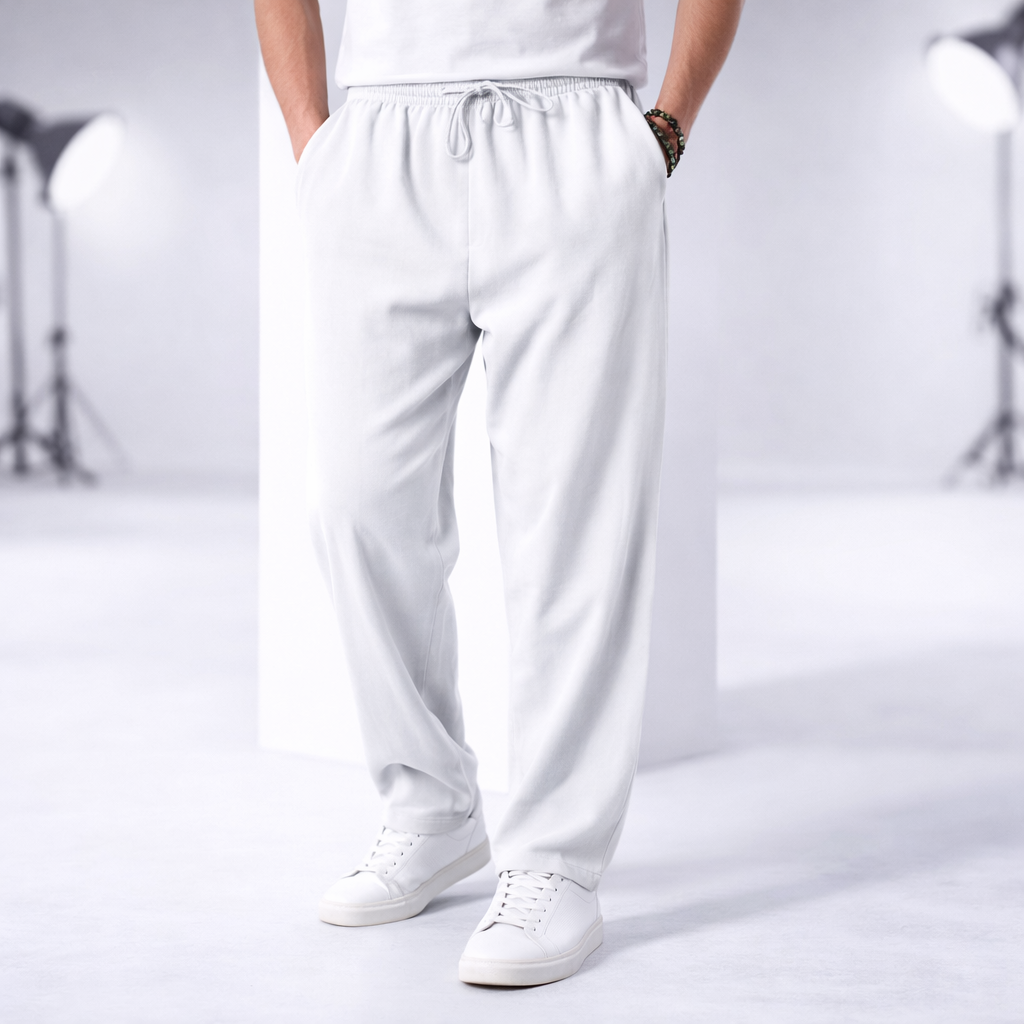 Men's Cotton Drawstring Pants with Deep Pockets | Arden