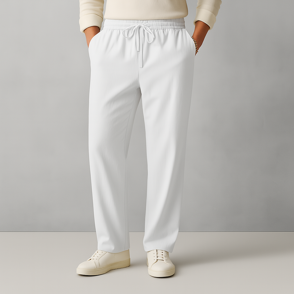 Linen Pants – Men's Drawstring Casual Trousers | Savoni