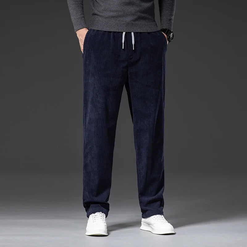 Men's Corduroy Pants with Drawstring | Savoni