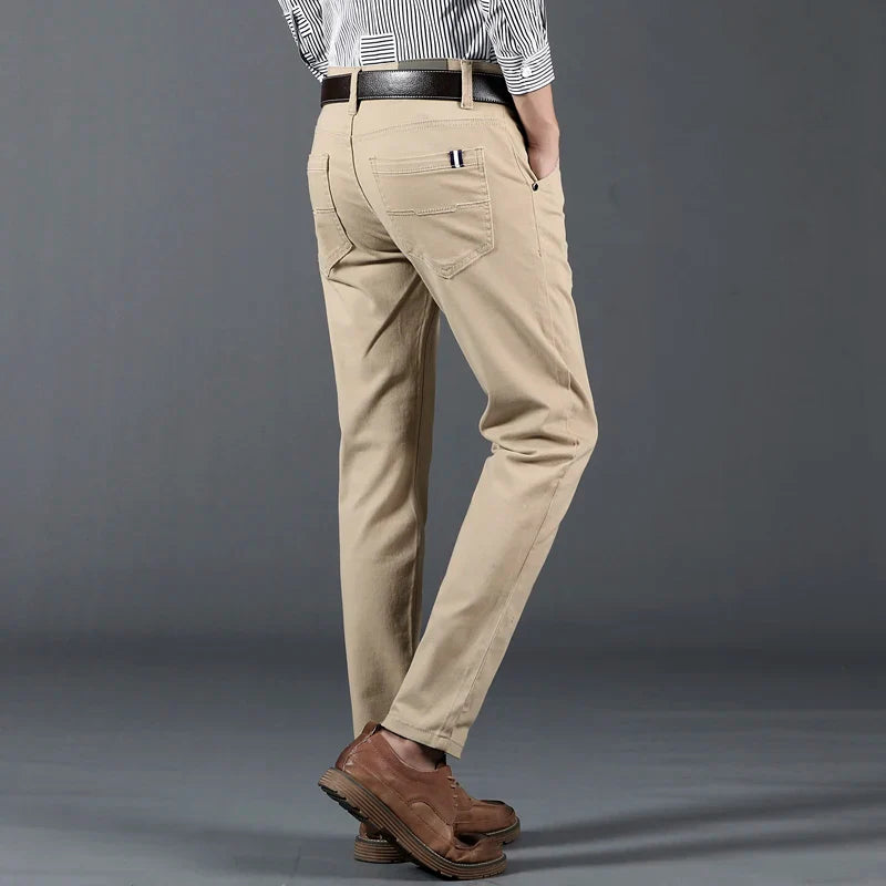 Slim Fit Trousers – Men's Cotton Dress Pants | Savoni