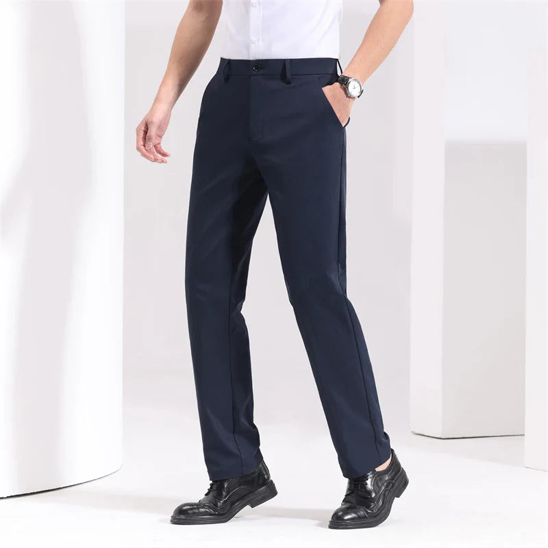 Men's Slim-Fit Cotton Trousers | Savoni