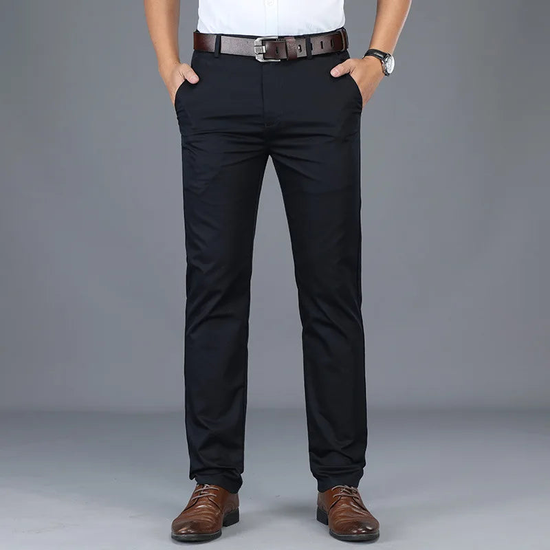 Slim Fit Dress Pants – Men's Straight Leg Trousers | Harrison