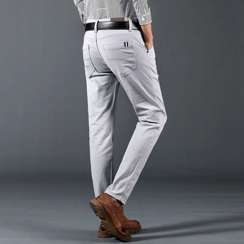Slim Fit Trousers – Men's Cotton Dress Pants | Savoni